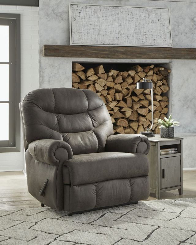 Signature Design by Ashley® Camera Time Gunmetal Manual Recliner-0