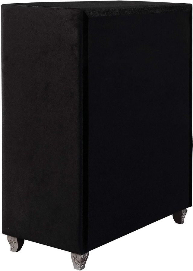 Coaster® Deanna Black Upholstered Chest-3