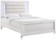 Elements International Twenty Nine 5-Piece White Full Youth Bedroom Set-1