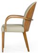 VIG Furniture Modrest Rexford Taupe/Walnut Modern Dining Armchair-2