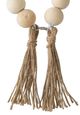 A & B Home White Dia Pine Sphere Beads-1