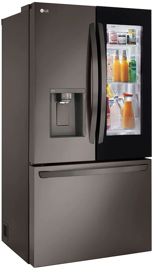 LG 27 Cu. Ft. Black Stainless Steel Smart InstaView® Counter Depth French Door Refrigerator -2