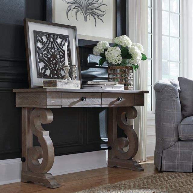 Magnussen Home® Tinley Park Dove Tail Gray Sofa Table-1