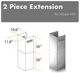 ZLINE 36" Stainless Steel Chimney Extension-3