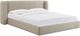 TOV Furniture Babette Tan Contract-Grade Boucle Queen Panel Bed-0