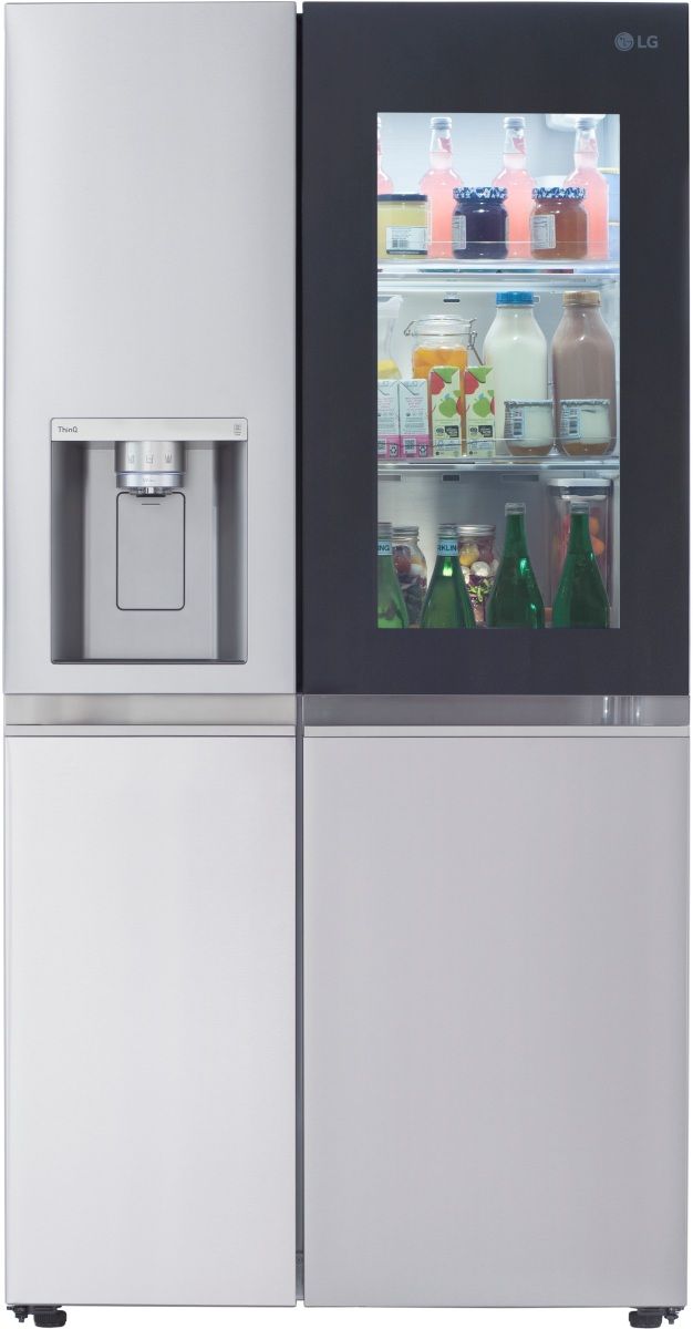 LG 36" 27.1 Cu. Ft. PrintProof™ Stainless Steel Side-by-Side Refrigerator with Craft Ice™-2