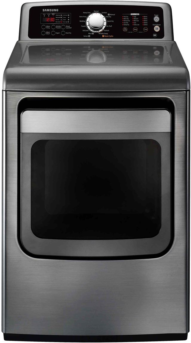 Samsung 7.4 Cu. Ft. Stainless Platinum Electric Dryer-0