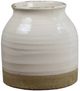 Dovetail Furniture Samara Natural Tone/Off White Vase-0