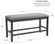 Powell® Seneca Gray Counter Backless Bench-2