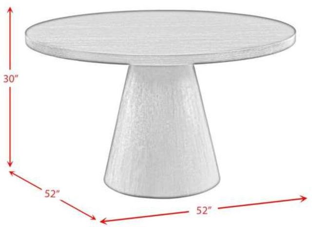 Elements International Portland Natural Round Dining Table-2