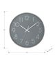 Monarch Specialties Inc. Grey 12" Analog Wall Clock with White Numbers-2