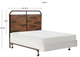 Olliix by INK+IVY Renu Light Brown Mulit/Gun Metal Queen Headboard-3