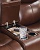 Signature Design by Ashley® Next Move Mahogany Power Reclining Loveseat with Console and Adjustable Headrest-4