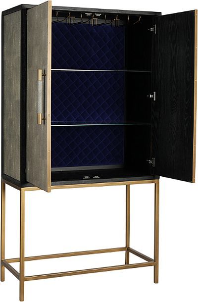 Moe's Home Collection Mako Grey Bar Cabinet-1