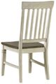 A-America® Beacon Peppercorn/Smoky White Slatback Dining Side Chair-2