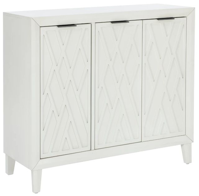 Powell® Shiloh Antique White Accent Cabinet-0