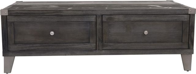 Signature Design by Ashley® Todoe Dark Gray Lift Top Cocktail Table-1