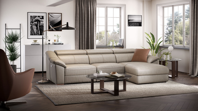 Natuzzi Editions Emozione 3-Piece Power Reclining Right-Arm