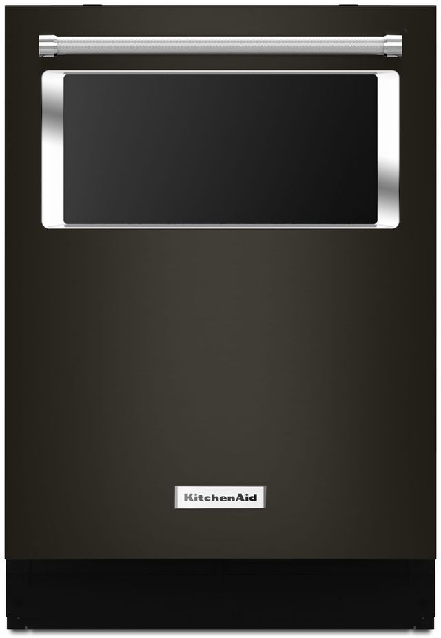 KitchenAid® 24" Black Stainless Steel with PrintShield™ Finish Built In Dishwasher