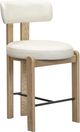 TOV Furniture Odessa Cream Leather Counter Stool-0
