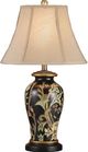 Crestview Collection Windham Black & Green & Cinnamon Table Lamp-1