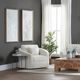 Crestview Collection Sculpted Botanicals 2-Piece White Wall Art Set-1
