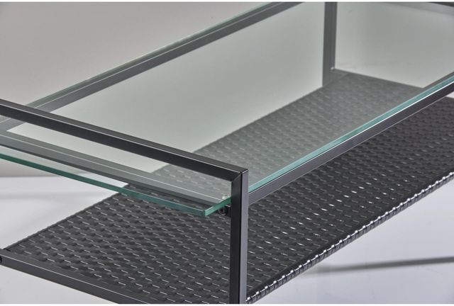 Adesso® Pearson Glass Top Dining Table with Black Base-2