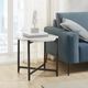 Olliix by Martha Stewart Elora White/Black End Table-4