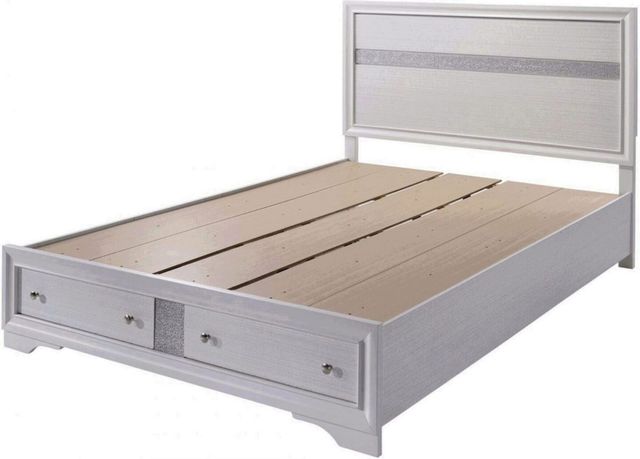 Furniture of America® Chrissy White Eastern King Storage Bed-1