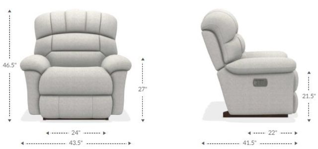 La-Z-Boy® Randell Storm Power Rocking Recliner with Headrest and Lumbar-4