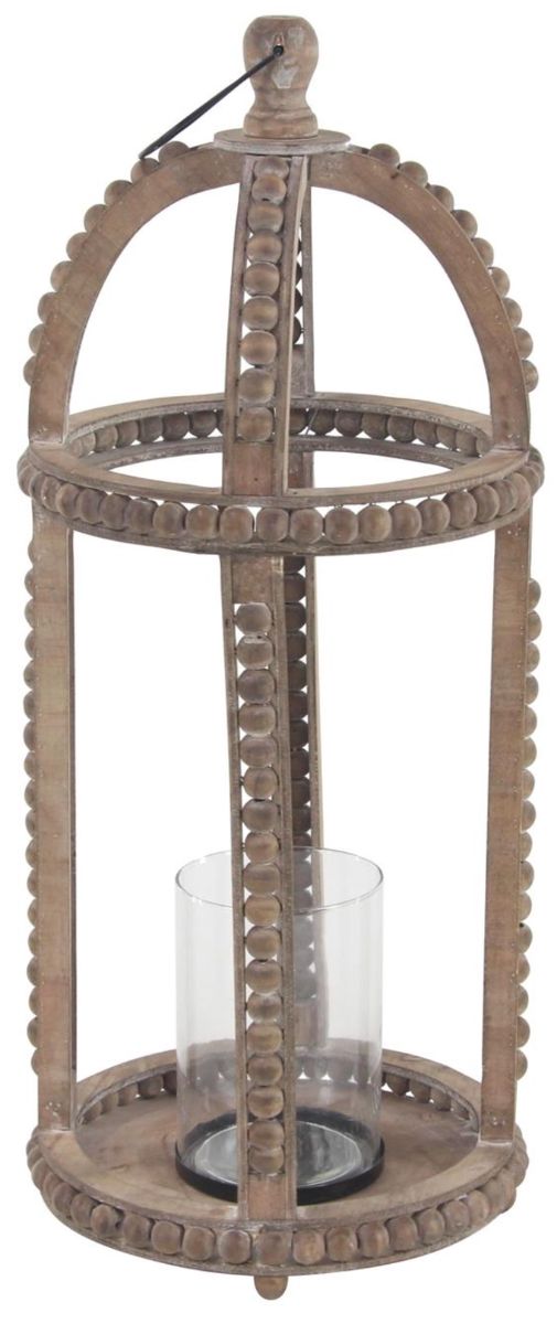 Deco Marche Brown 29” Candle Lantern-2