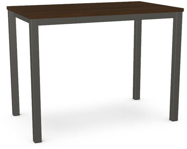Amisco Customizable Harrison Walnut Veneer Counter Height Table-0