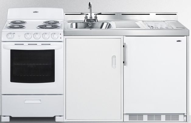 Summit® 72" White All-In-One Kitchenette-3