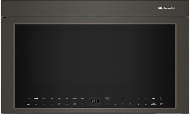 KitchenAid® 1.1 Cu. Ft. Black Ore Over The Range Microwave-0