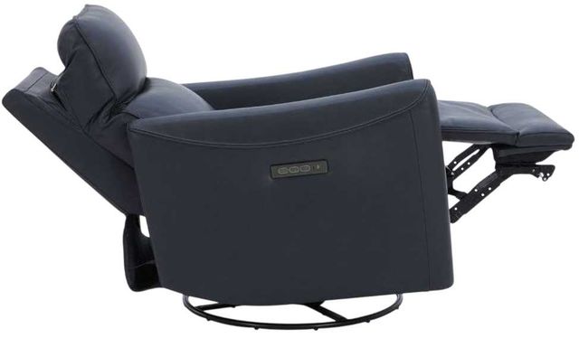 Liberty Furniture Remi Istria Midnight Leather Single Glider Power Recliner-4