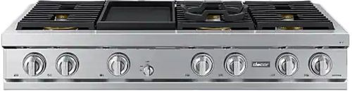 Dacor® 48" Silver Stainless Natural Gas Rangetop with Built-In Griddle-1