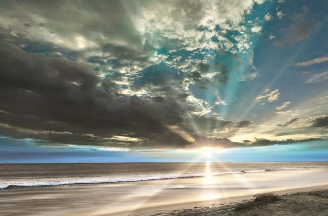 Classy Art Pacific Coast Sunset by A. Shoemaker Wall Art-0