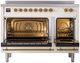 Ilve® Nostalgie II Series 48" Antique White Pro Style Induction Range-1