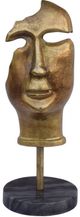 Moe's Home Collection Golden Mask On Stand Statue-0
