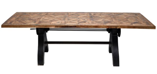 Jaipur Furniture Hargreaves Brown/Black Adjustable Dining Table-1