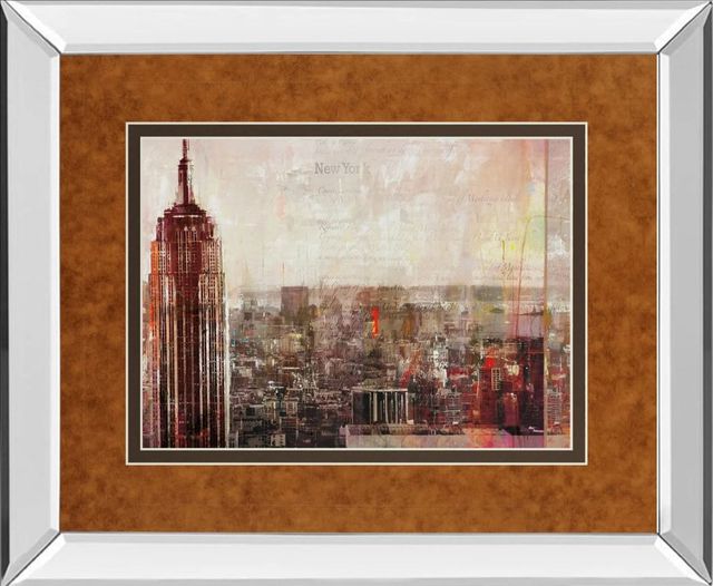 Classy Art Shades Of New York by Markus Haub Mirror Framed Wall Art-0