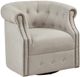 Olliix by Madison Park Beige Owen Swivel Chair-3