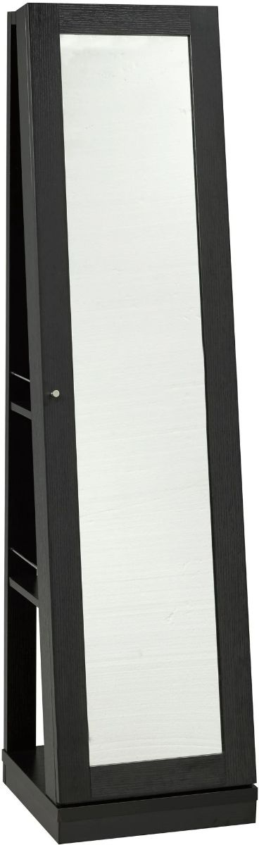 Brassex Inc. Black Jewelry Cabinet-0