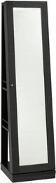 Brassex Inc. Black Jewelry Cabinet-0