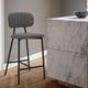 Armen Living Rococo Black/Gray Counter Stool-1
