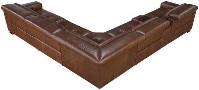 Homelegance® Sutton 6-Piece Brown Power Reclining Modular Sectional with Power Headrests and Charging Ports-3