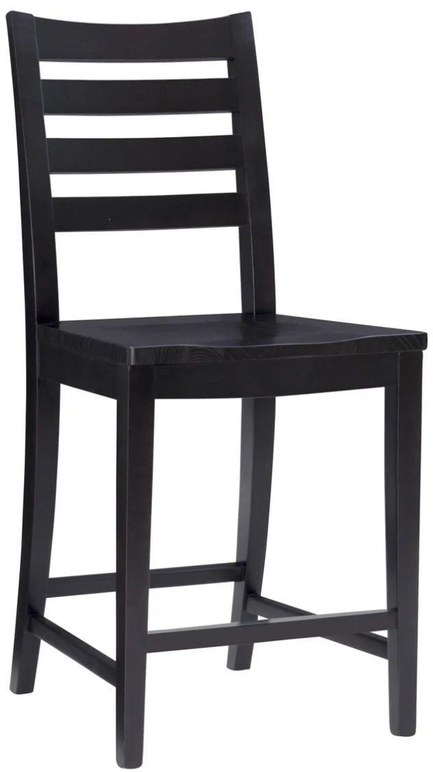 Linon Felicia 2-Piece Black Counter Stool-3