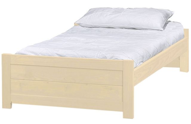 Crate Designs™ Furniture WildRoots Unfinished 19" Twin Extra-long Youth Panel Bed-0