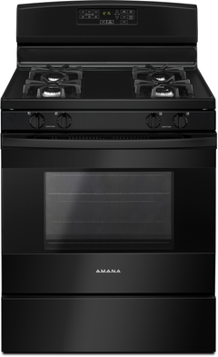 Amana® 30" Black Freestanding Gas Range