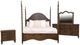 Vintage Furniture Charlie 4-Piece Queen Poster Bedroom Set-0